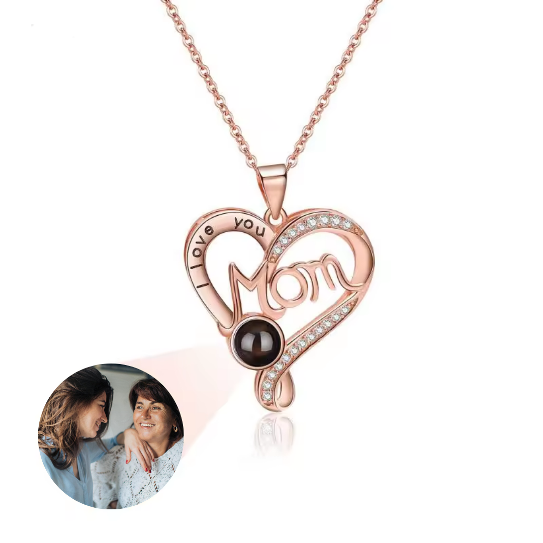 Her Heart Rose Gold Locket Personaliced Photo
