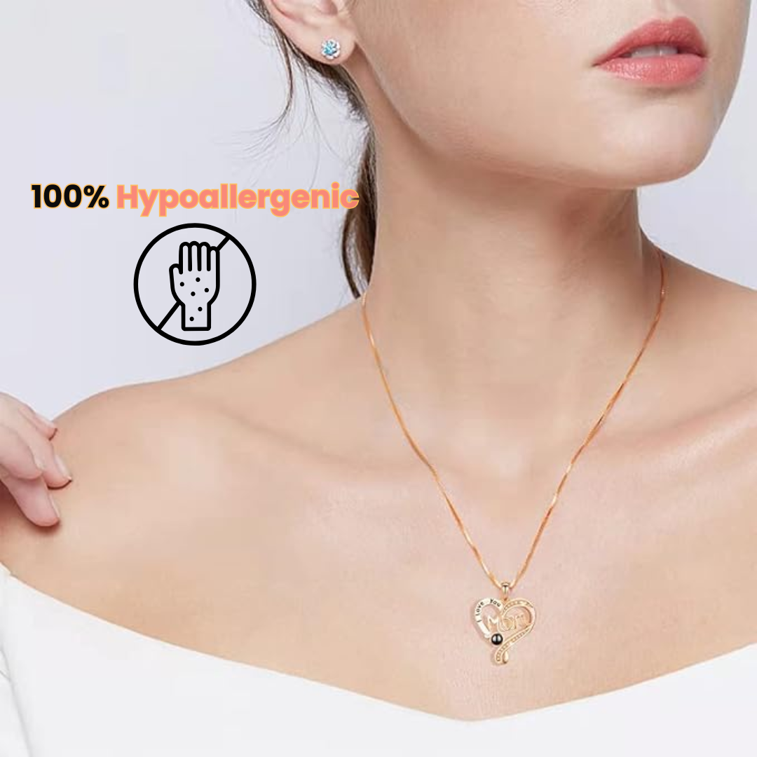 Her Heart Rose Gold Locket Personaliced Photo
